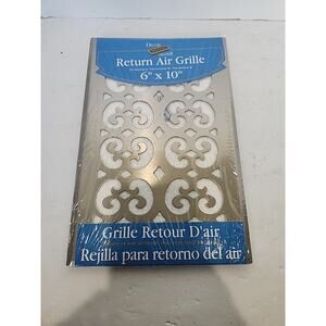 Decor Grates ST610R Victorian Return Air Grille, 6 X 10, Textured Black, Steel